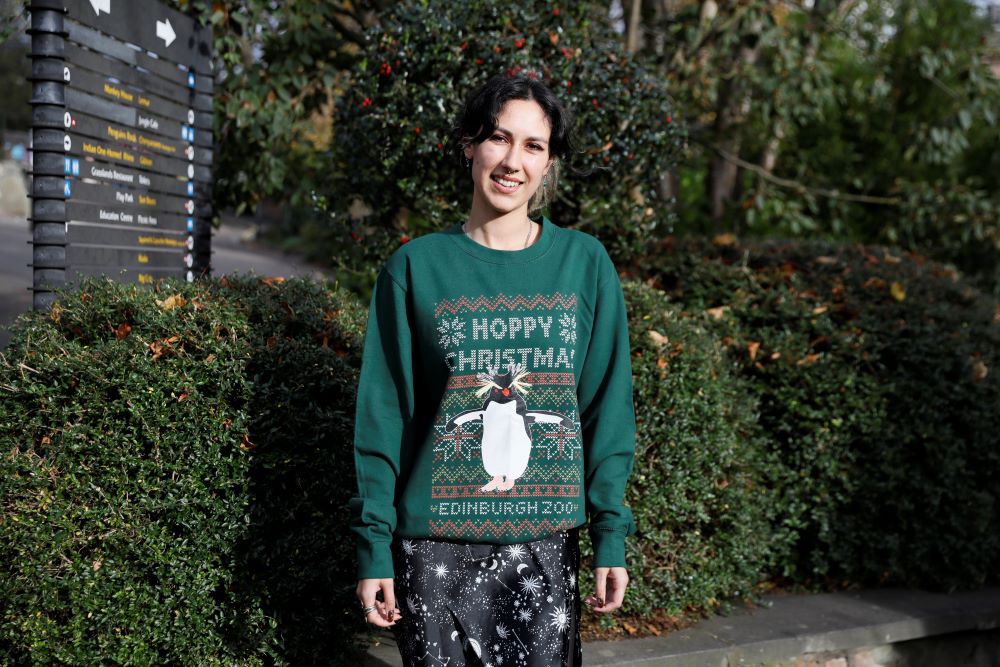 Edinburgh Zoo christmas jumper IMAGE: Rhiordan Langan-Fortune 2024